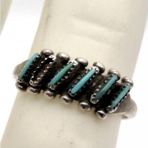 Vintage Silver/Turquoise Women's Ring
